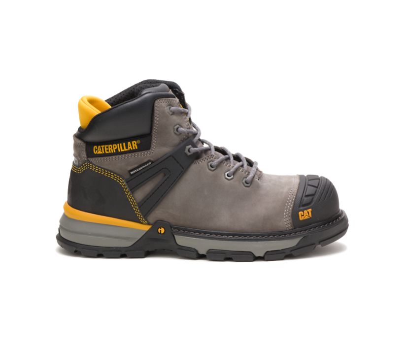 Panske Pracovne Topanky Caterpillar - Excavator Superlite Waterproof Nano Toe - Tmavo Siva ( 6034-BI